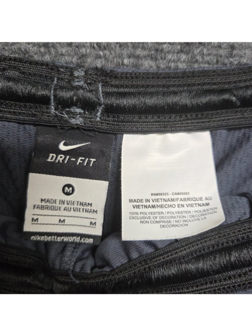 Nike Squad Strike Tech Pants Mens Medium Gray Dri-Fit Training Ankle Zip 619235 - Picture 11 of 12